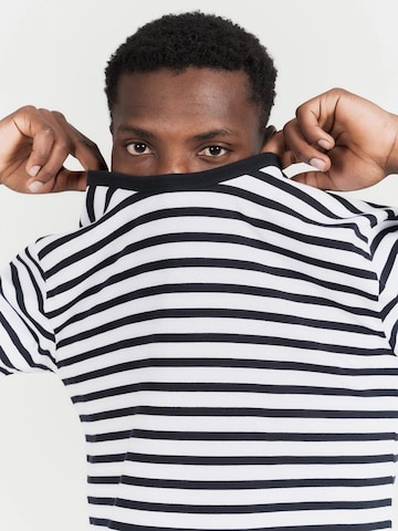SANVT Shirt 'The Striped T-Shirt'‌‌‌‌‌‌‌‌‌‌ in Weiß