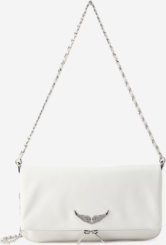 Zadig & Voltaire Clutch 'ROCK' in White: front