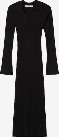 Bershka Knitted dress in Black: front