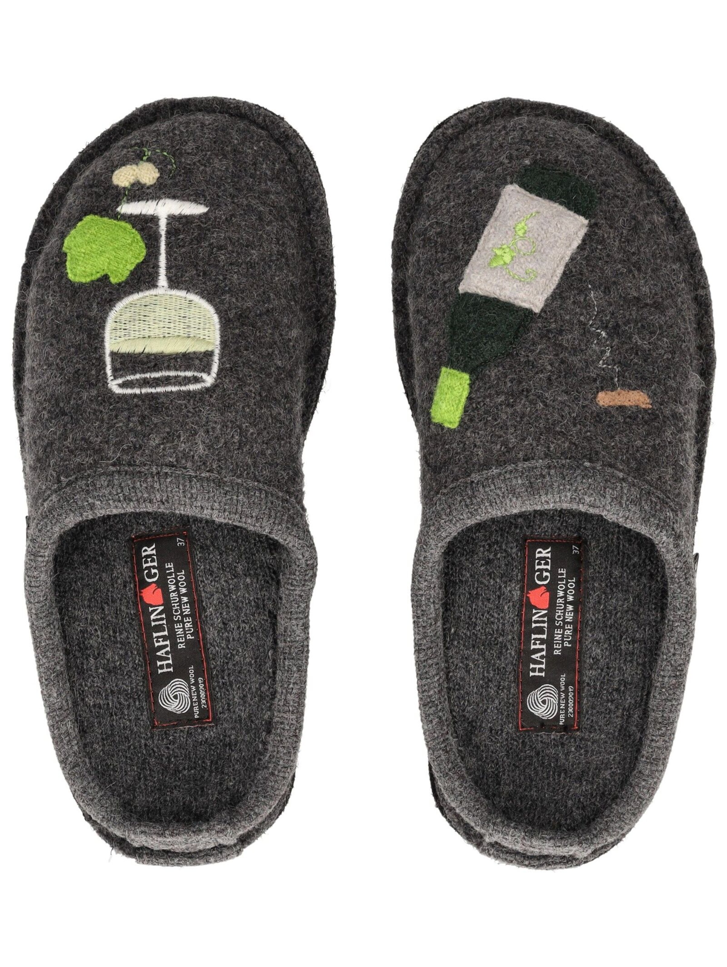 Pantoufle HAFLINGER en gris