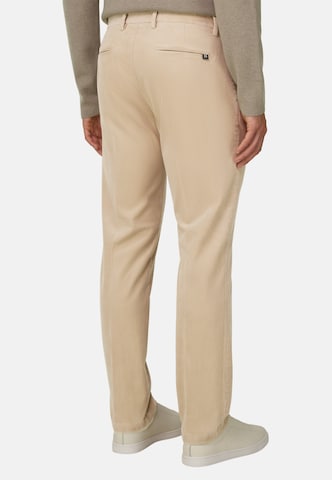 Boggi Milano Slim fit Chino trousers in Beige: back