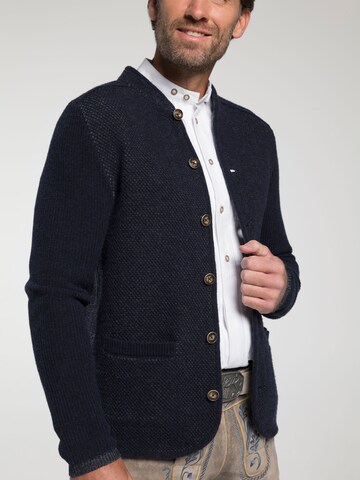 SPIETH & WENSKY Gebreid vest 'Gasteig' in Blauw