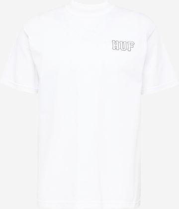 HUF Shirt in Wit: voorkant