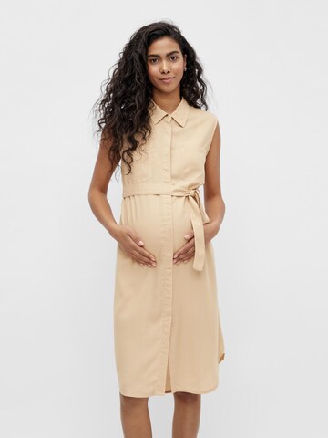 MAMALICIOUS Blusekjole 'Mercy' i beige: forside