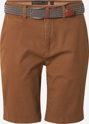 INDICODE JEANS - regular Pantalón chino 'Brio' en marrón: frente