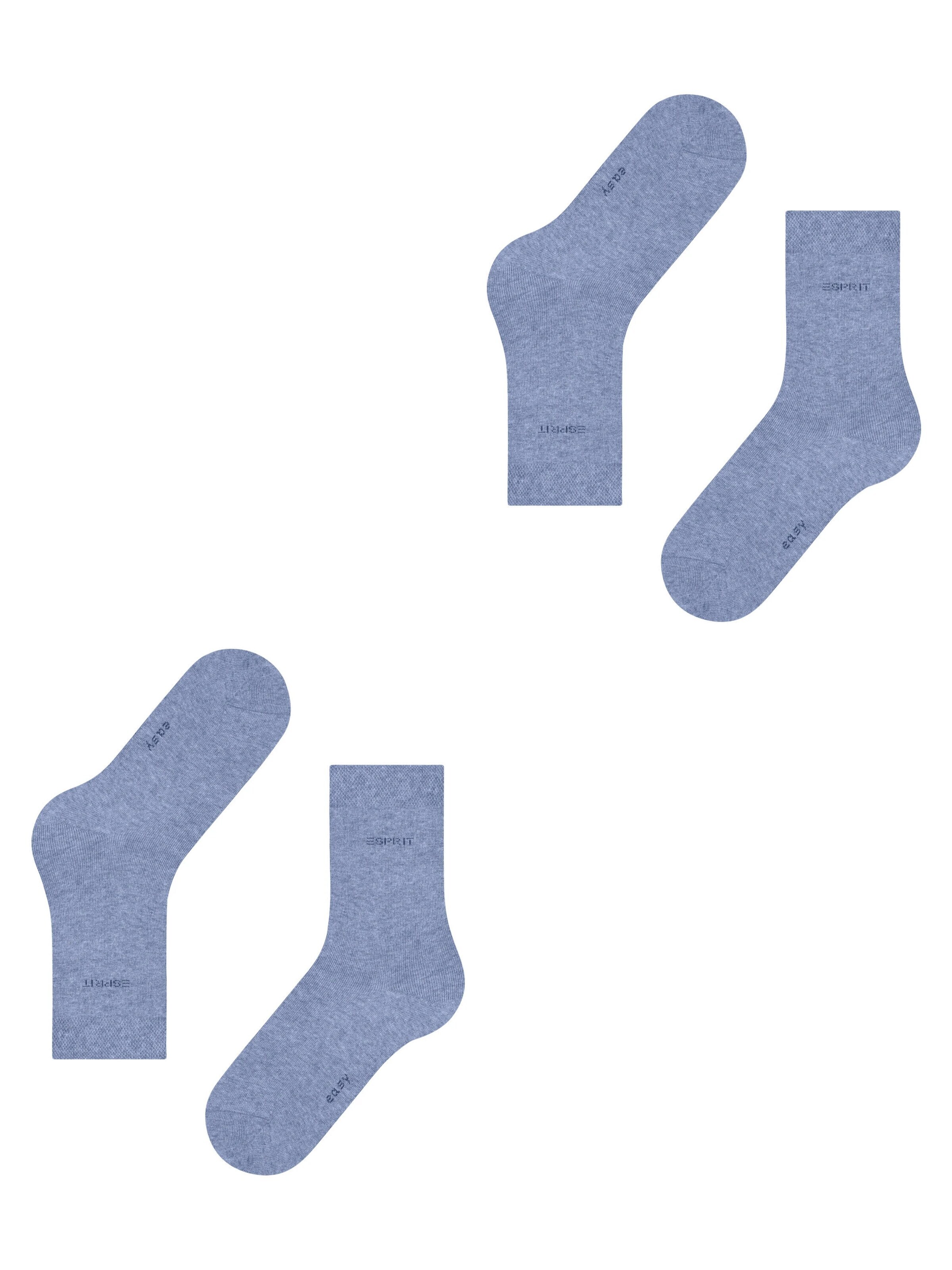 ESPRIT Socks 'Basic Easy 2-Pack' in Blue