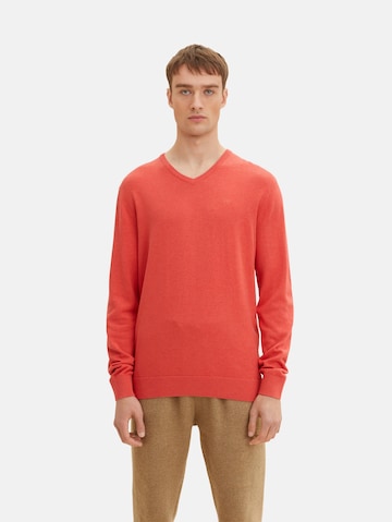 Regular fit Pullover di TOM TAILOR in rosso: frontale