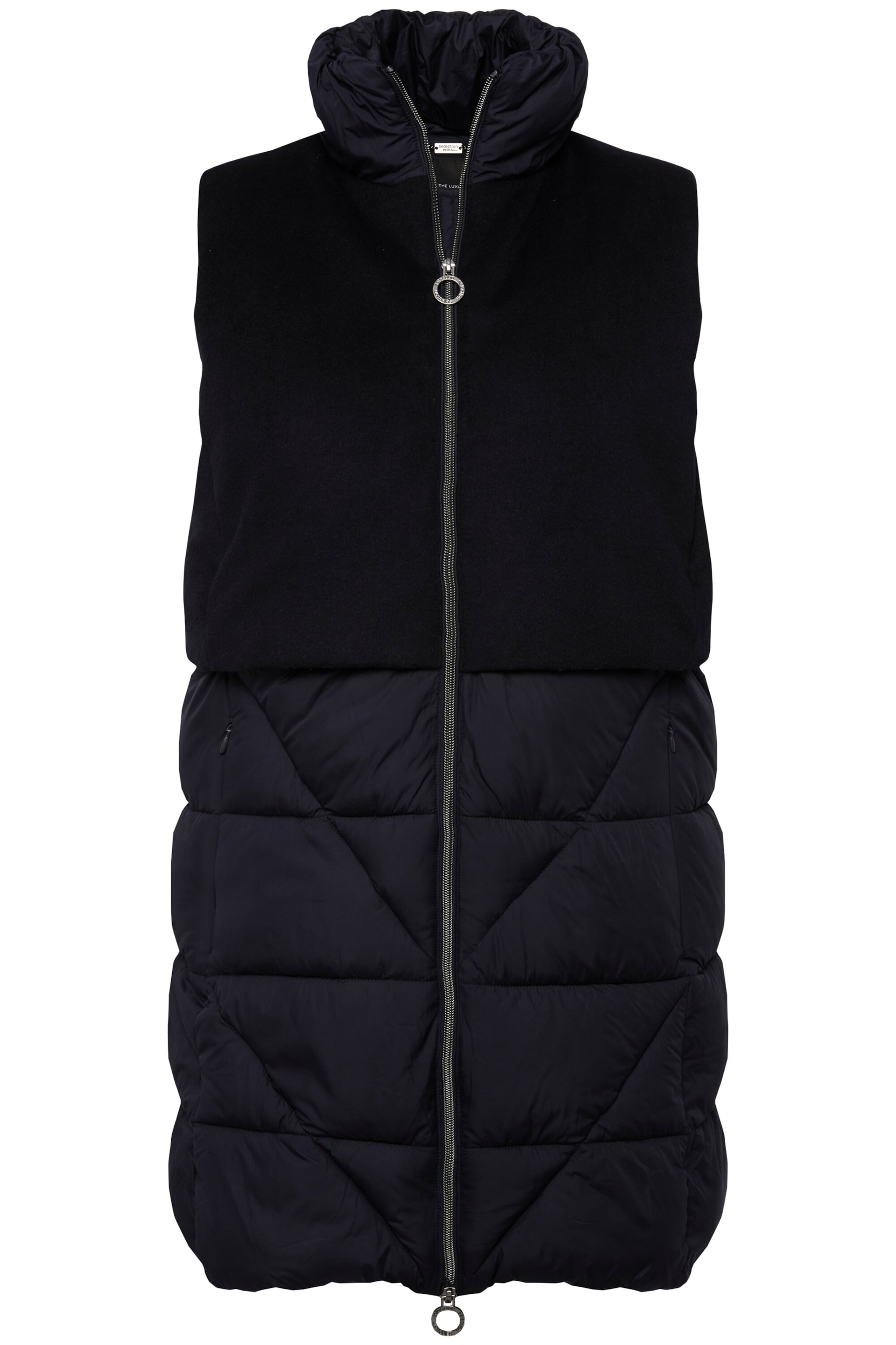 Ulla Popken Bodywarmer in Blauw: voorkant