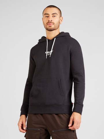 LEVI'S ® Majica 'Standard Graphic Hoodie' | črna barva: sprednja stran