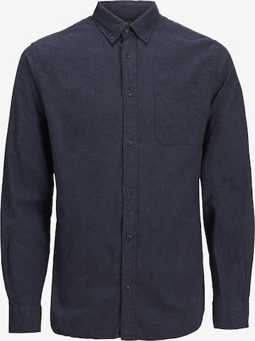 JACK & JONES Button Up Shirt in Blue: front