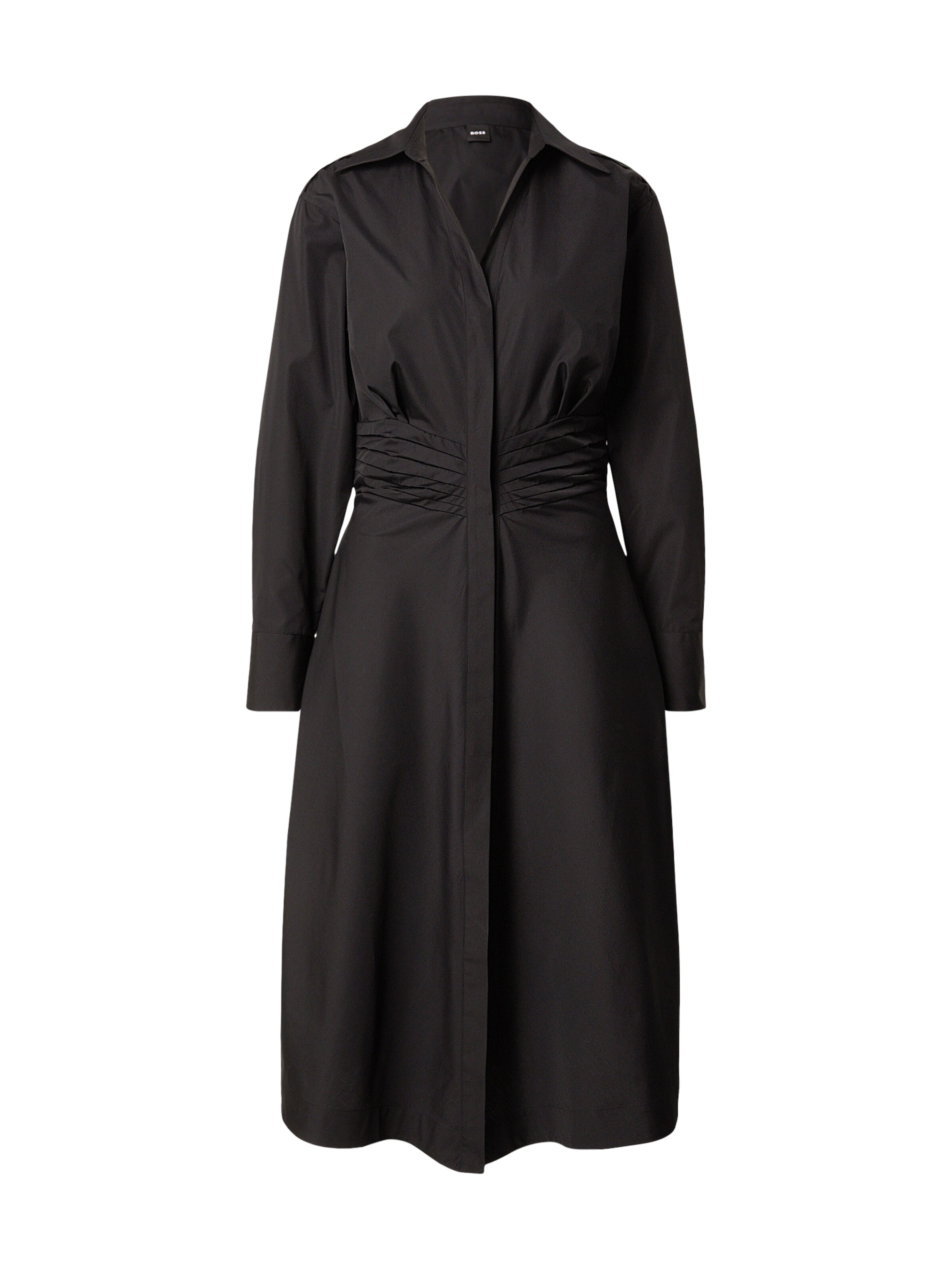BOSS Платье-рубашка 'Drepil' в Черный: спереди