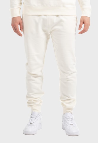Loosefit Pantalon de sport 'Plain Basic' Oldskull en blanc : devant