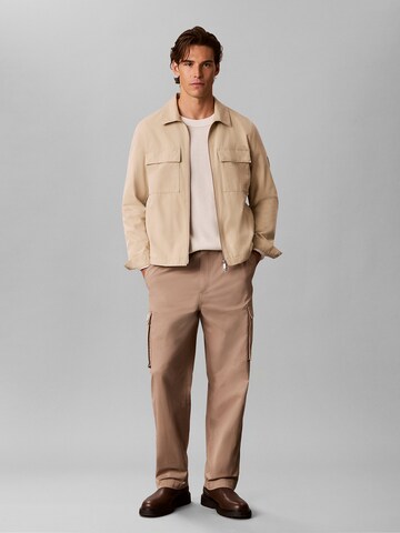 Loosefit Pantalon cargo Calvin Klein Jeans en beige