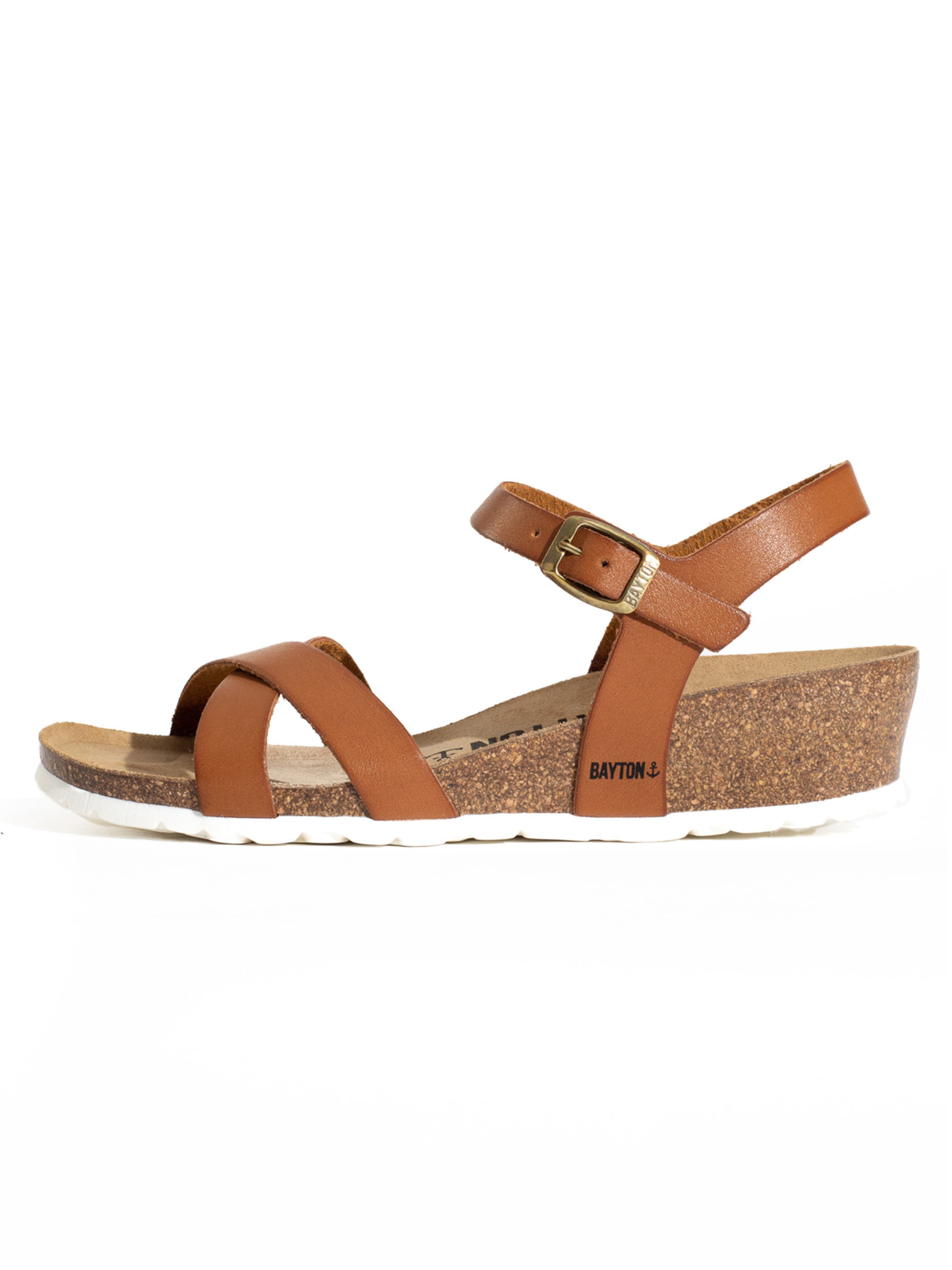 Sandales à lanières 'Canberra' Bayton en marron : devant