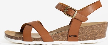 Bayton Sandalen met riem 'Canberra' in Bruin: voorkant