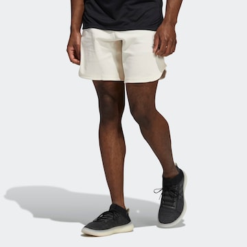 Regular Pantalon de sport ADIDAS SPORTSWEAR en blanc : devant