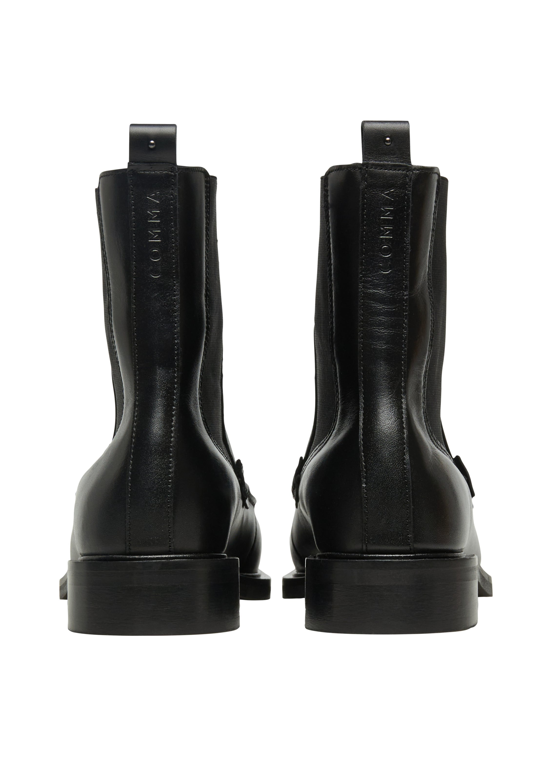 COMMA Chelsea boots in Zwart