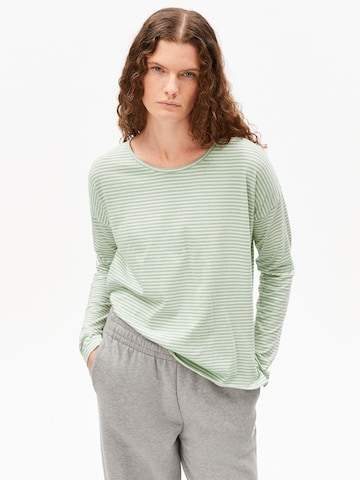 ARMEDANGELS Shirt in Groen: voorkant