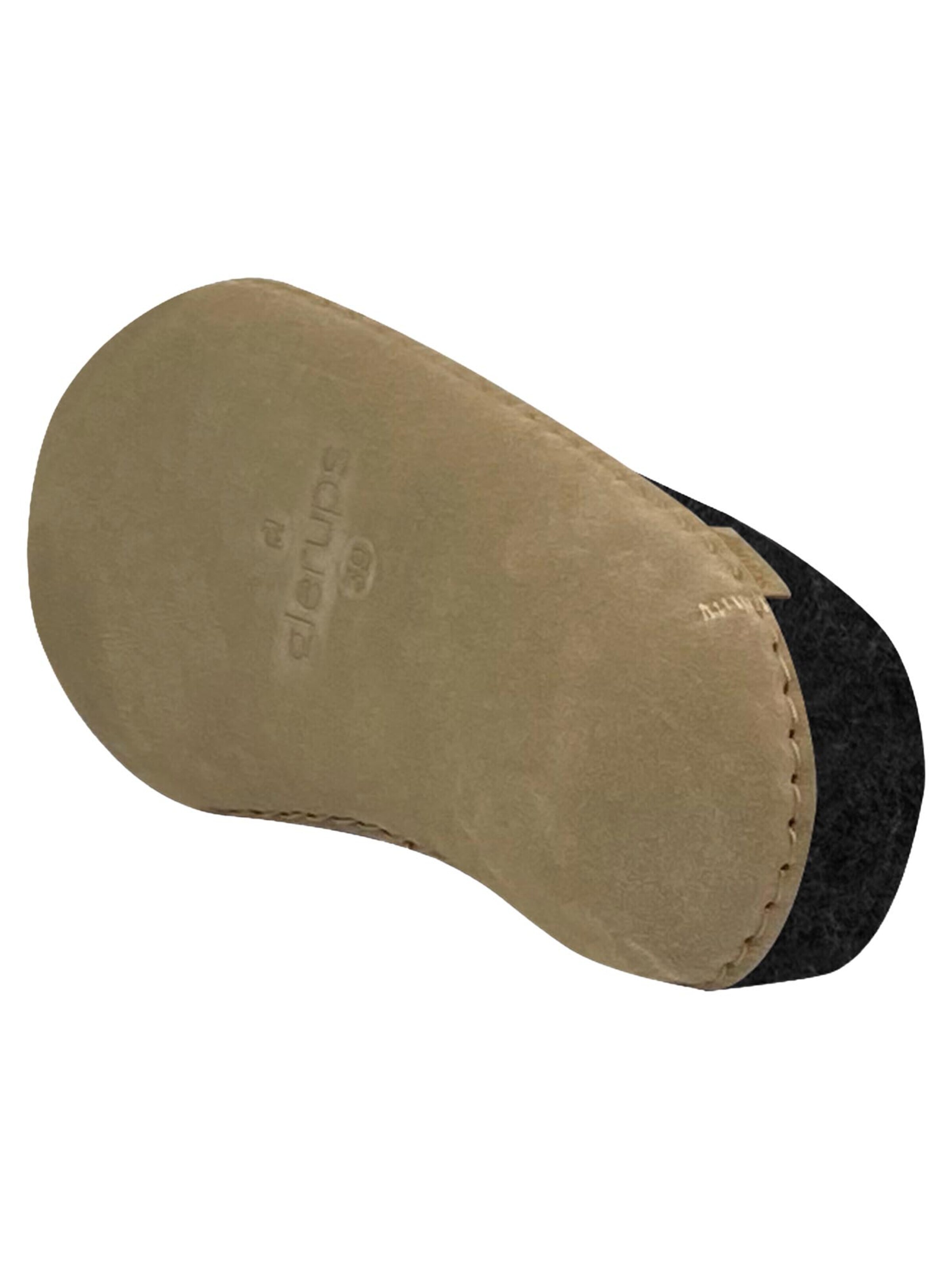 Glerups Slipper 'Ledersohle' in Grey