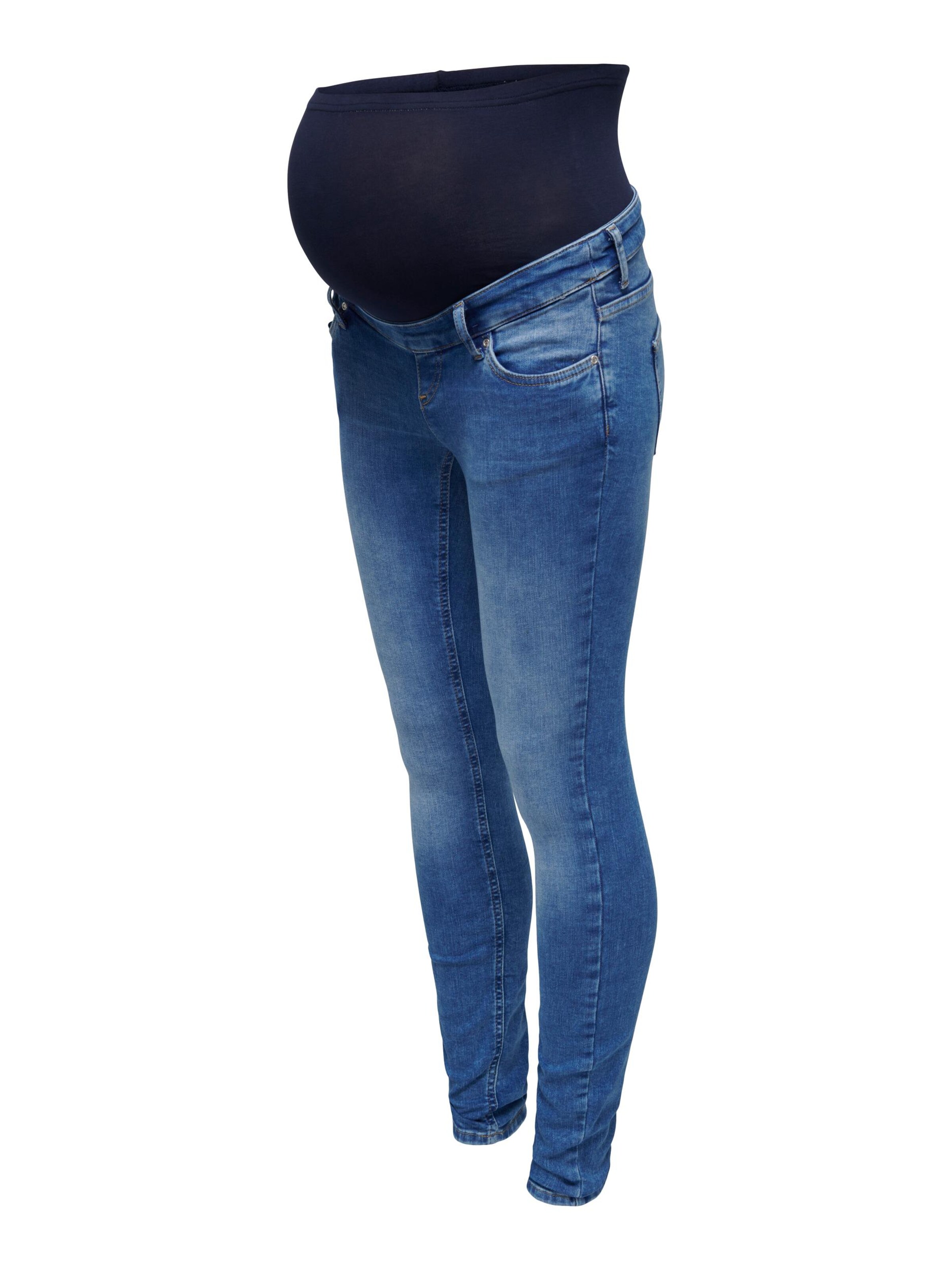 Only Maternity Jean 'Blush' en bleu denim, Vue avec produit