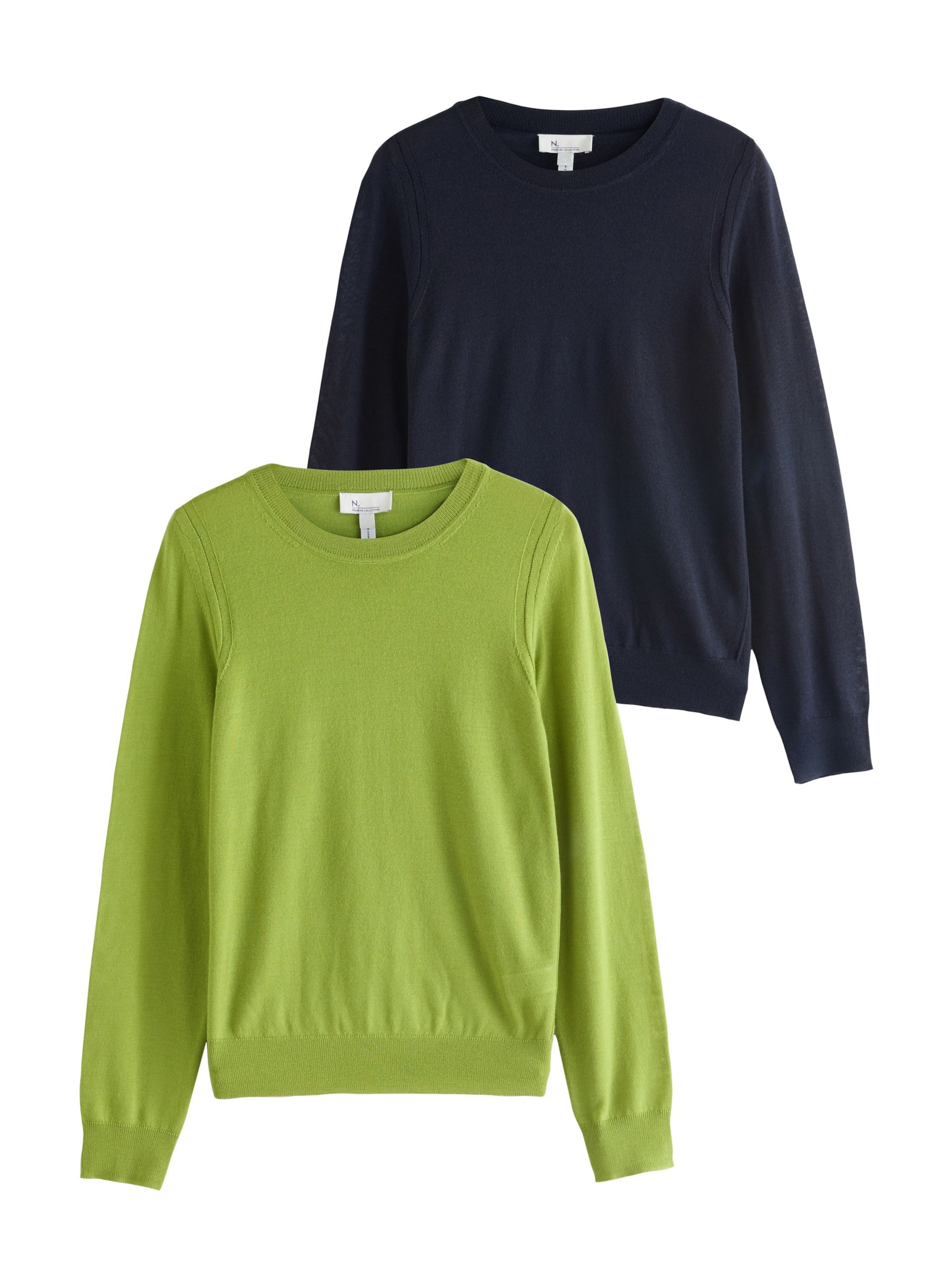 Next Pullover 'N. Premium' in Blau: Vorderseite