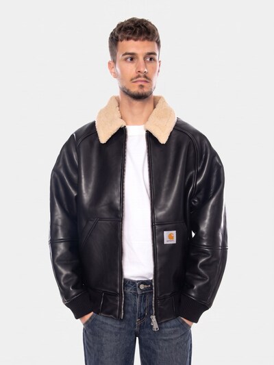 Giacca di mezza stagione 'SHEPTON JACKET BLACK / NATURAL' in S Carhartt WIP di colore beige, Visualizzazione prodotti