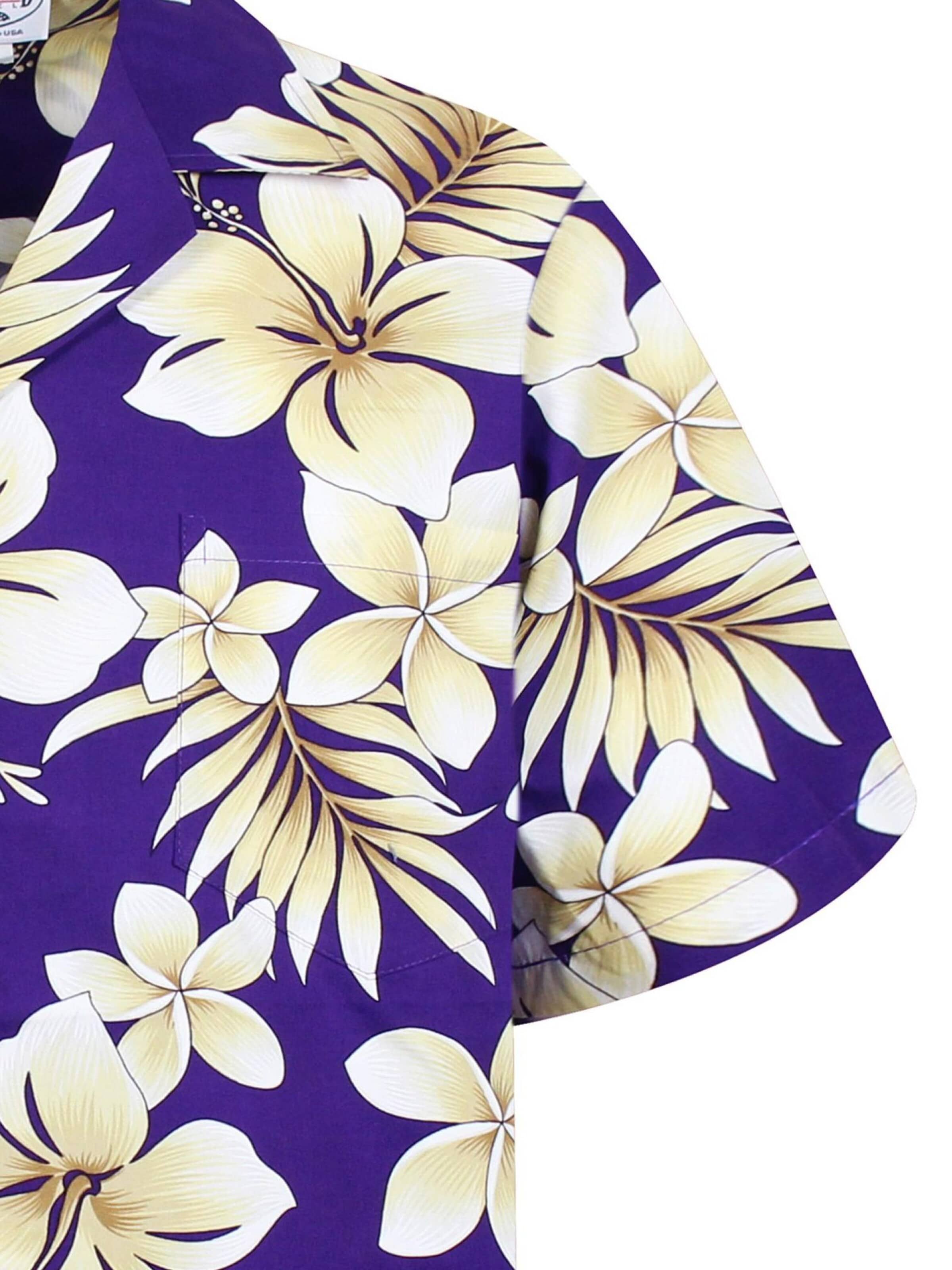 Pacific Legend Regular Fit Hemd 'Goldblume'‌‌‌‌‌‌‌ in Lila