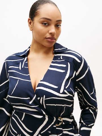 Robe Tommy Hilfiger Curve en bleu
