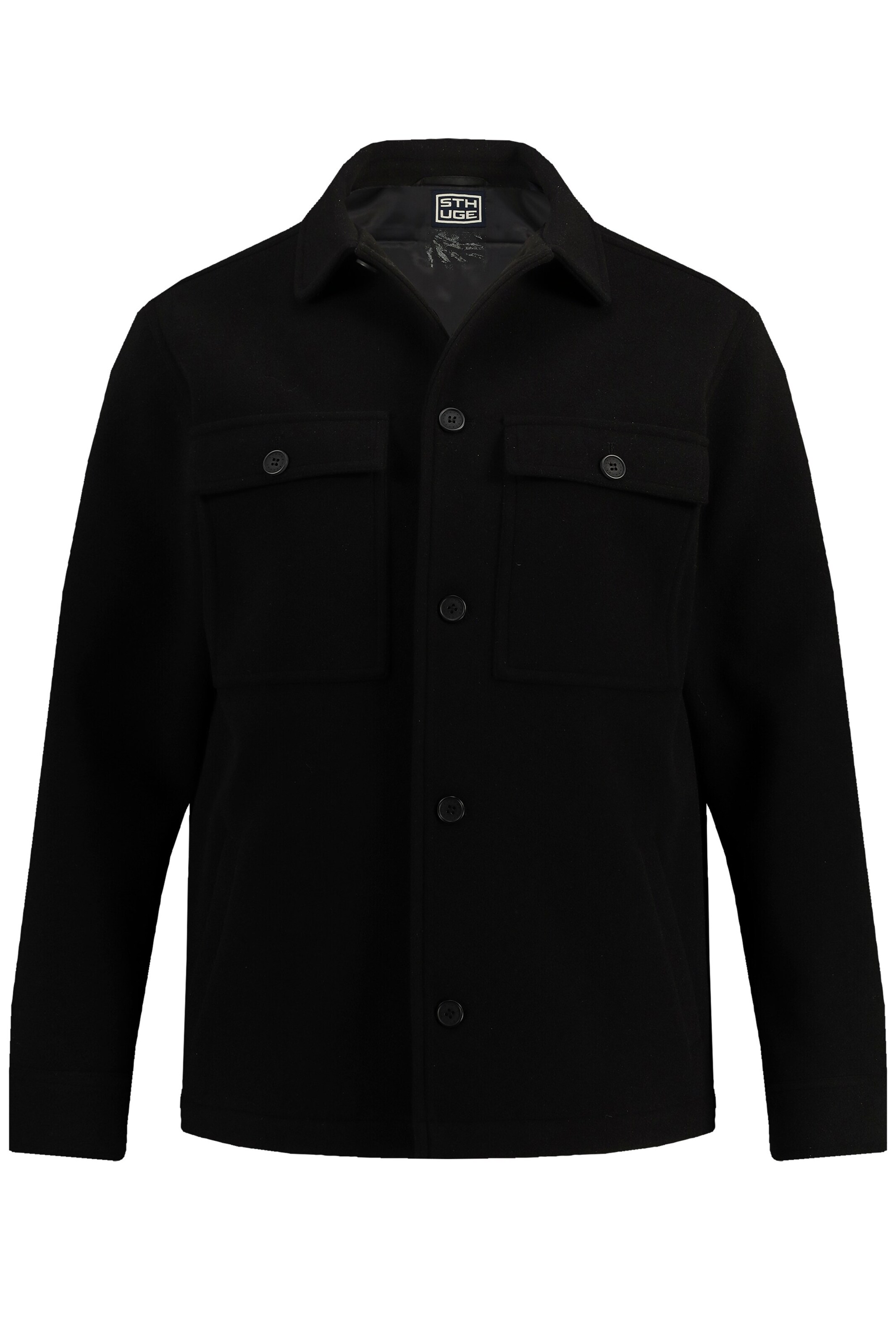 STHUGE Übergangsjacke in Schwarz: Vorderseite