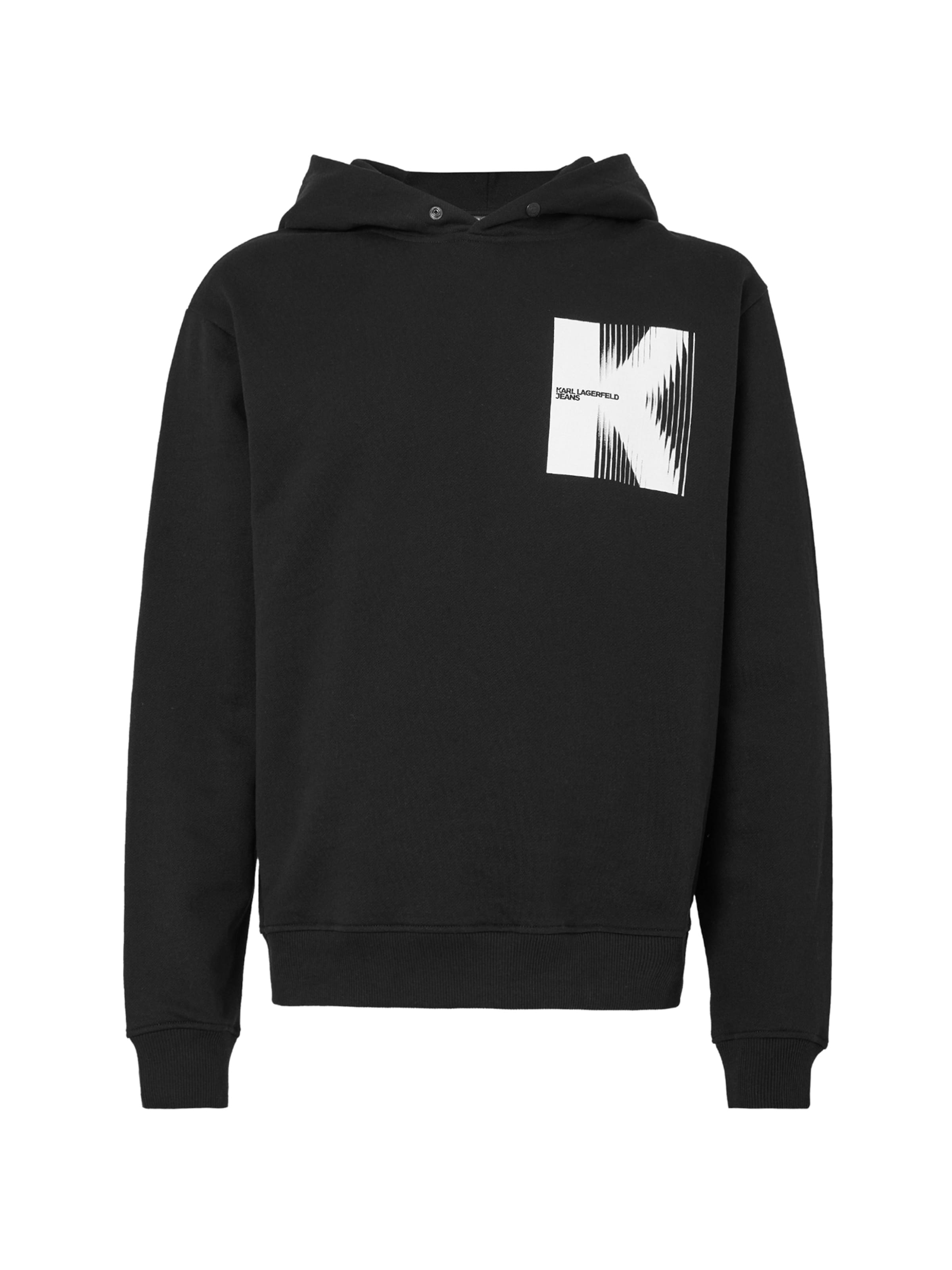 KARL LAGERFELD JEANS Sweatshirt in Zwart: voorkant