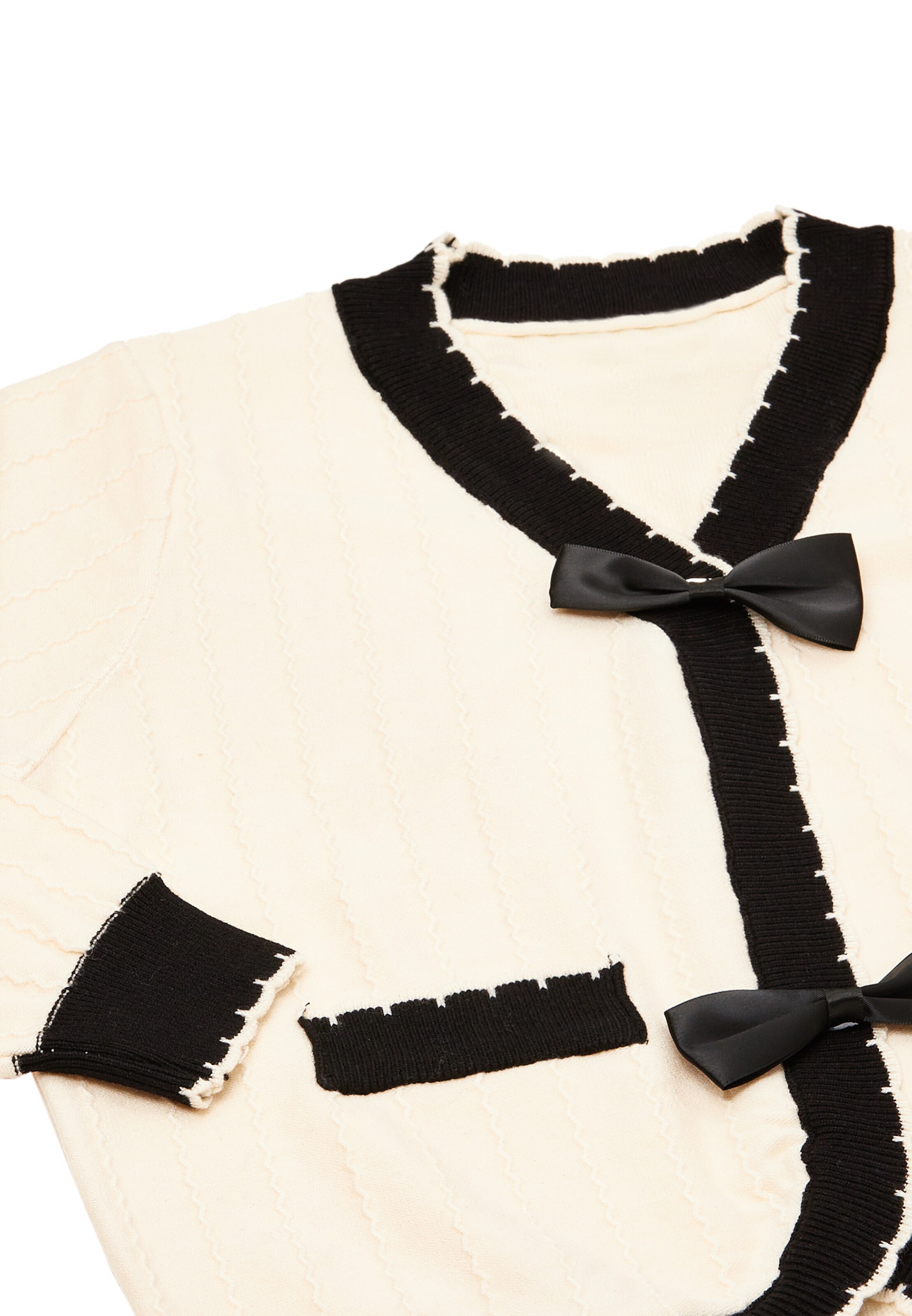 NAEMI Strickjacke in Weiß