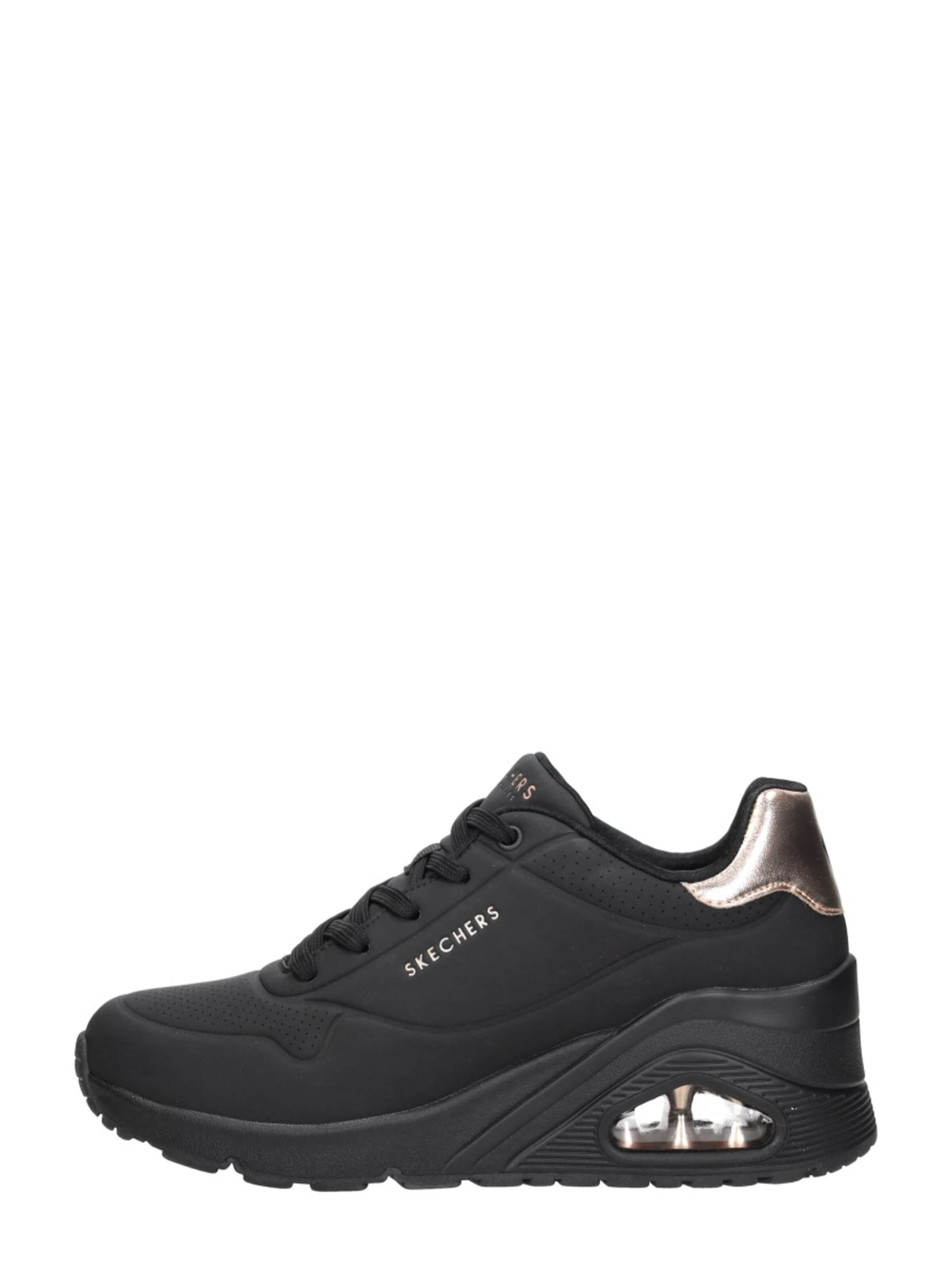 SKECHERS Sneakers laag 'Uno Wedge -Hi Steps' in Zwart: voorkant