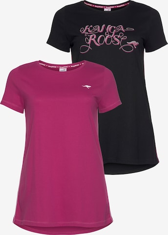 KangaROOS Performance Shirt in Pink: front