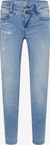 Soccx Slim fit Jeans in Blue: front