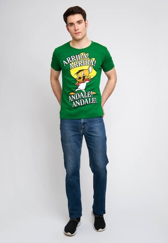 LOGOSHIRT Shirt 'Arriba! Andale!' in Groen