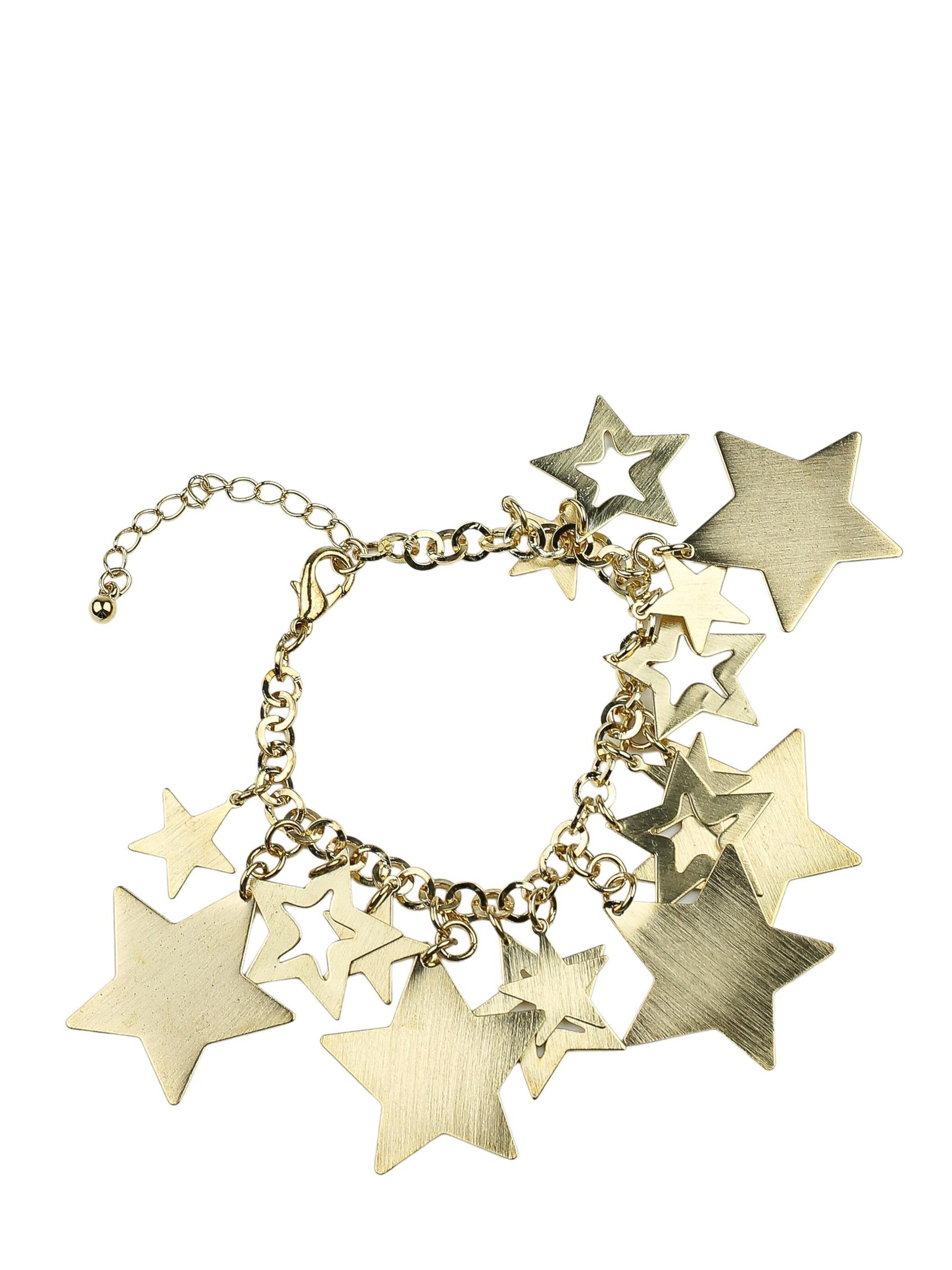 COLLEZIONE ALESSANDRO Bracelet 'Sternchen' in Gold: front