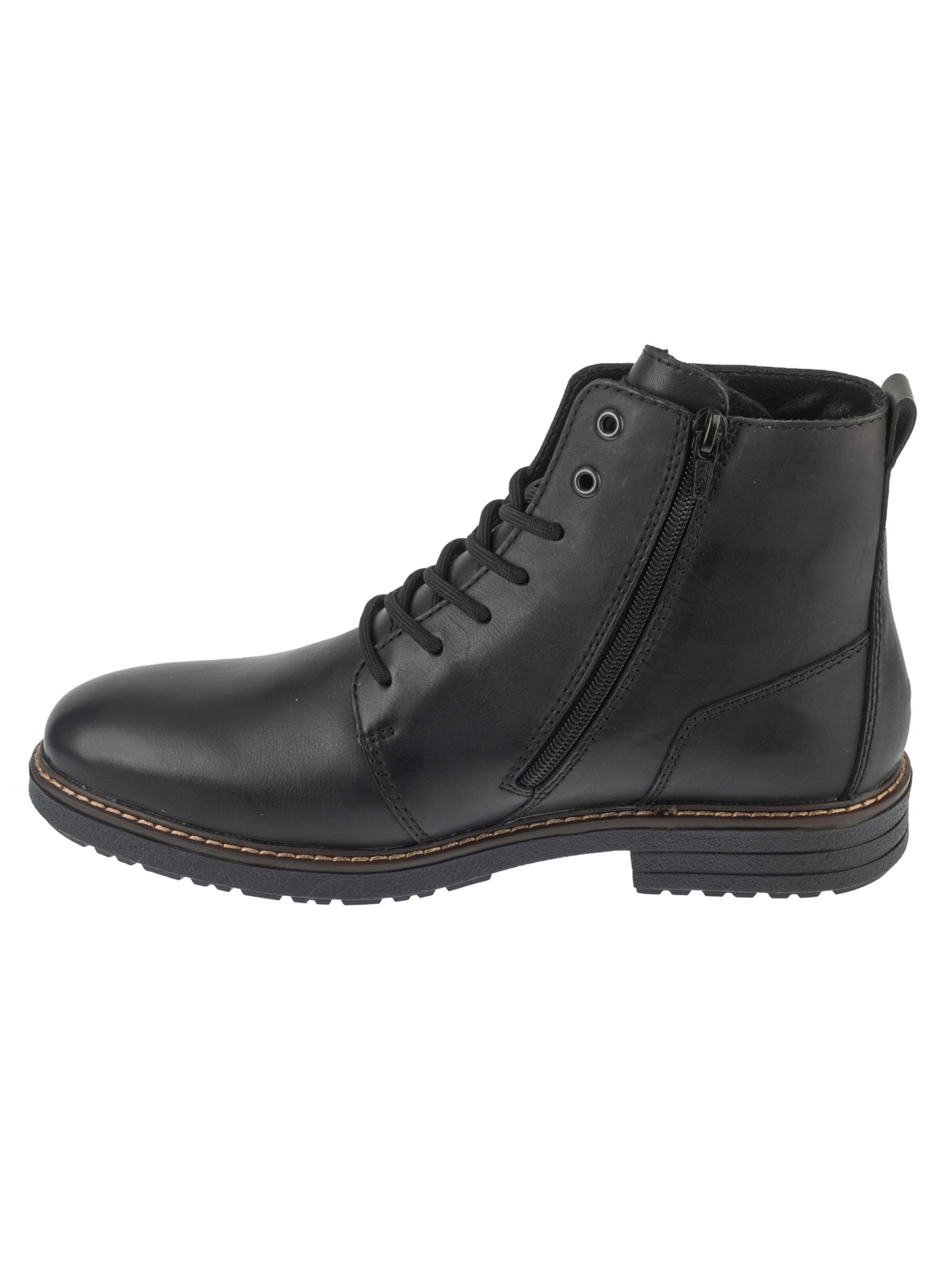 Rieker Veterboots 'Rieker Booties 33143' in Zwart: voorkant