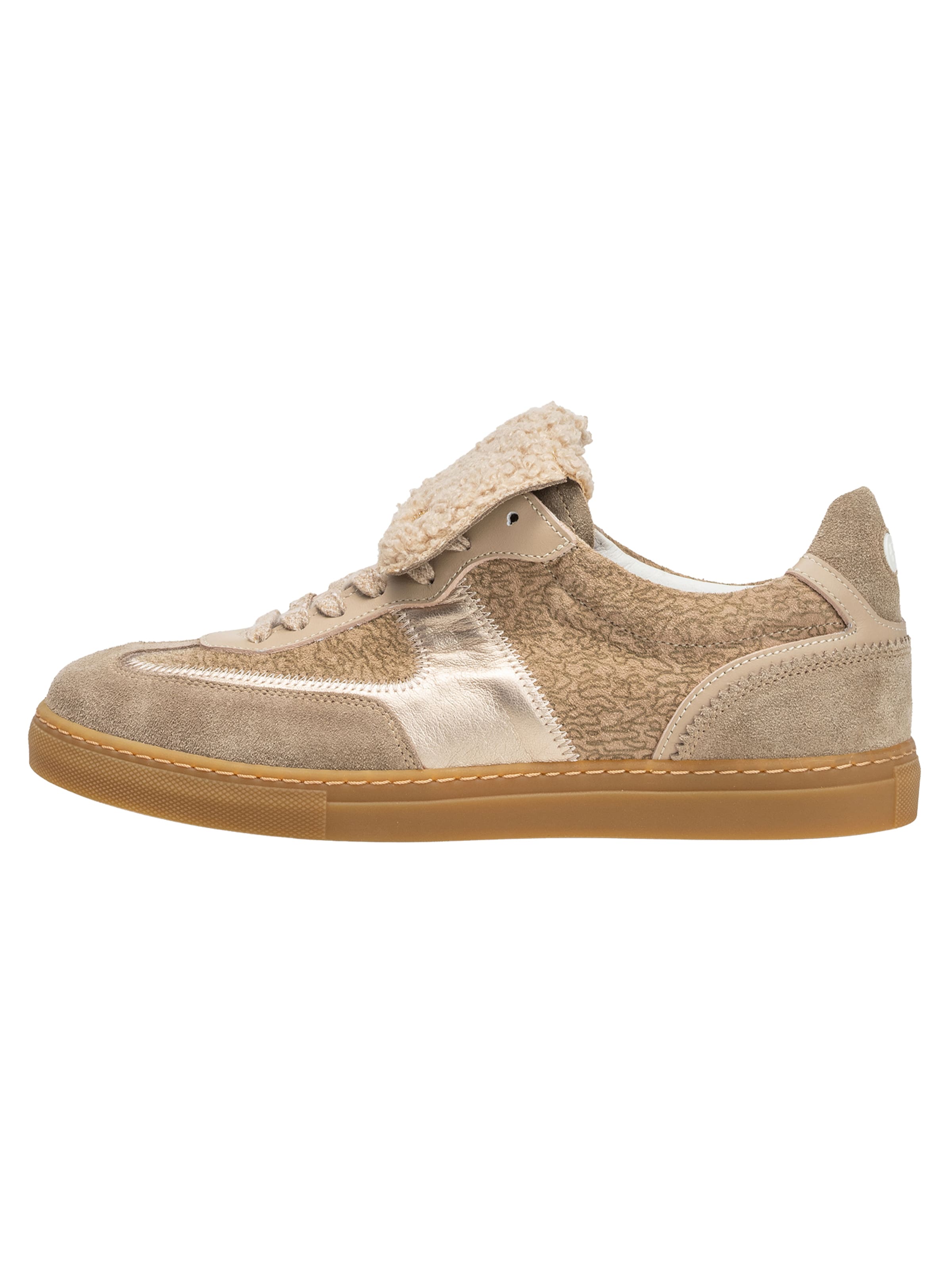 Floris van Bommel Baskets basses 'Minni 07' en 35 en camel / or, Vue avec produit