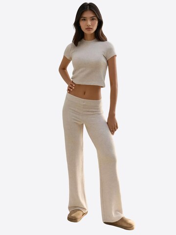 Wide Leg Pantalon Hiccup en beige