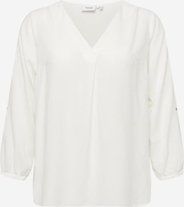 Fransa Curve Bluse 'Coya' in Weiß: Vorderseite