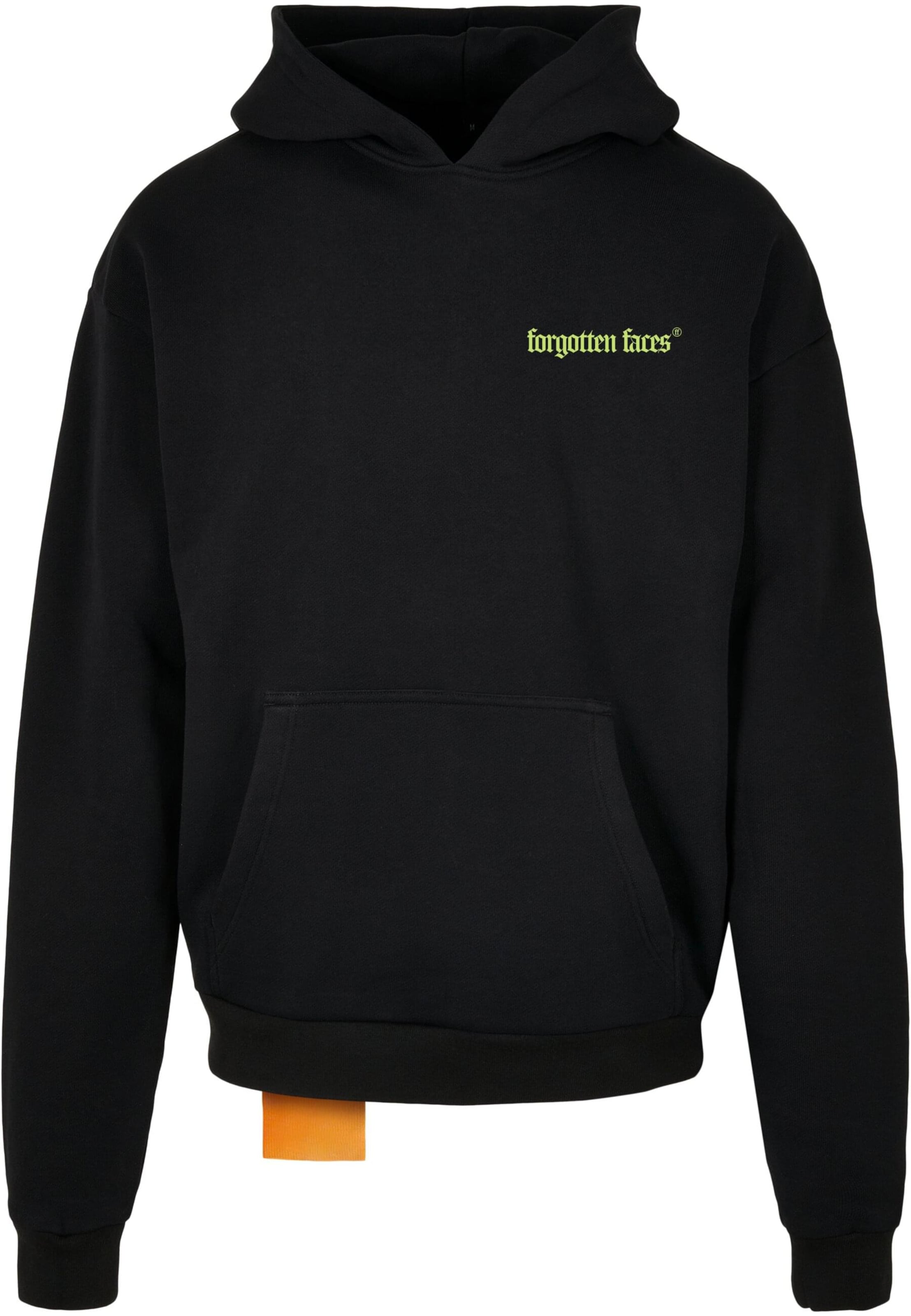 Felpa di Forgotten Faces in nero: frontale