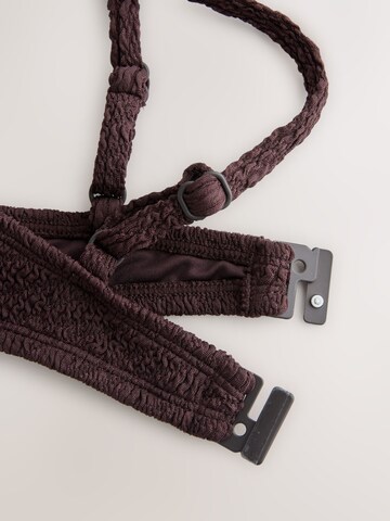 Next Triangel Bikinitop in Braun