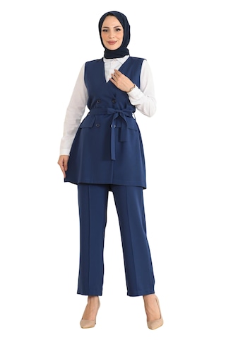 MODAMIHRAM Pantsuit in Blue: front
