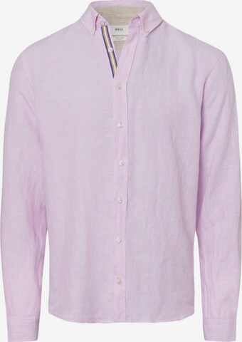 BRAX Button Up Shirt 'Dirk' in Purple: front