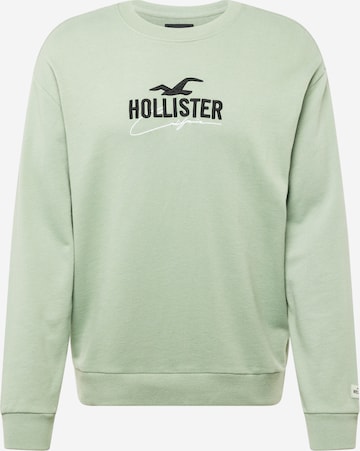 HOLLISTER Sweatshirt in Green: front