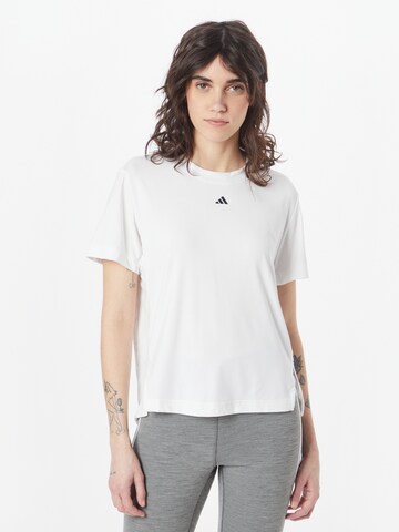 ADIDAS PERFORMANCE - Camisa funcionais 'Versatile' em branco: frente