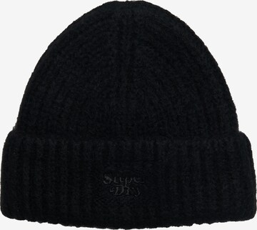 Bonnet Superdry en noir : devant