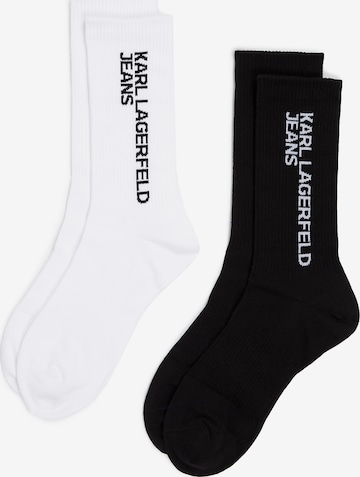Chaussettes KARL LAGERFELD JEANS en noir : devant