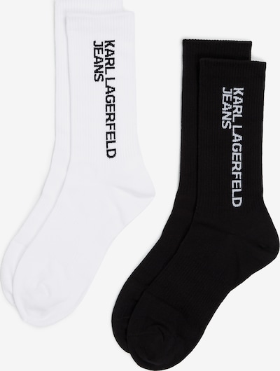 Kojinės iš KARL LAGERFELD JEANS, spalva – juoda / balta, Prekių apžvalga