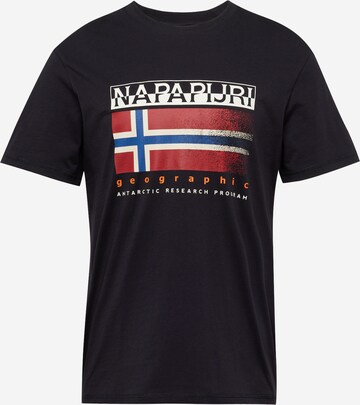 NAPAPIJRI Shirt 'S-KREIS' in Zwart: voorkant